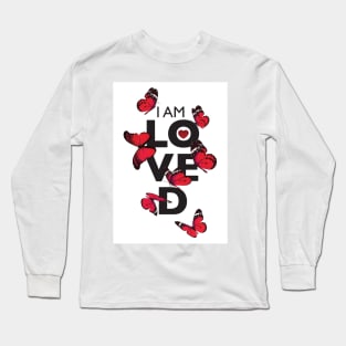 I AM LOVED-RED VERSION Long Sleeve T-Shirt